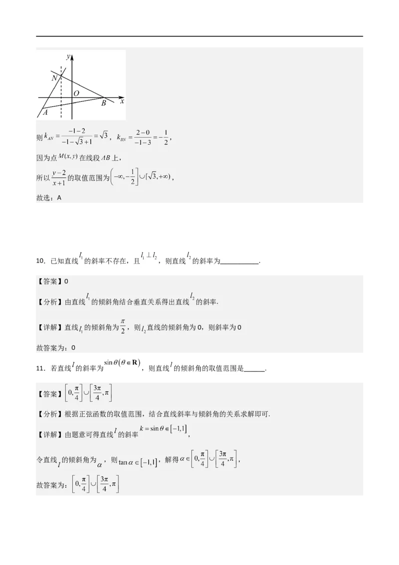 新课预习-2.1.1倾斜角与斜率（教师版）-新高二暑假衔接_高中三年全科资料_高中_高中1_2025秋新高二《暑假衔接讲义》（语数外理化）电子版_2025新高二数学暑假衔接讲义（人教A版）