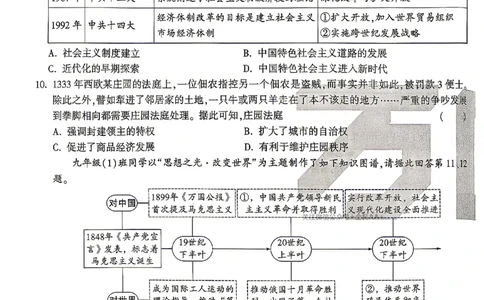 2026《万唯中考&bull;山西定心卷》历史_2026中考押题卷合集_2026《万唯中考定心卷》各地方版_2026《万唯中考&bull;山西定心卷》7科