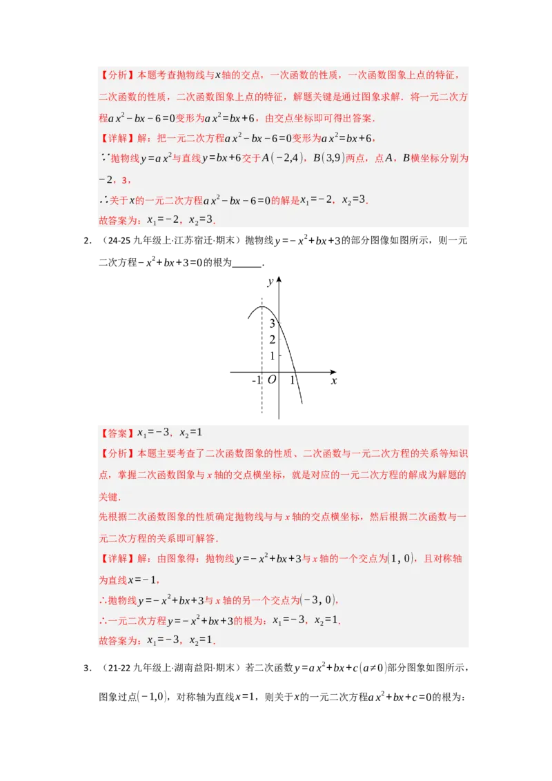 专题02二次函数重难点题型汇编（十四大题型）（教师版）_人教版数学九年级上册_版本二_九年级数学上册（人教版）_重难点题型高分突破-U207_2026版