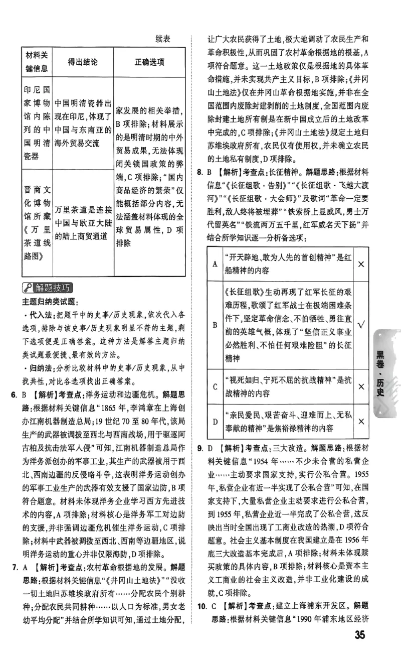 2026《万唯中考&bull;山西黑白卷》文综黑卷答案_2026中考押题卷合集_2026《万唯中考黑白卷》地方版(1)_2026《万唯中考&bull;山西黑白卷》7科_2026《万唯中考&bull;山西黑白卷》历史