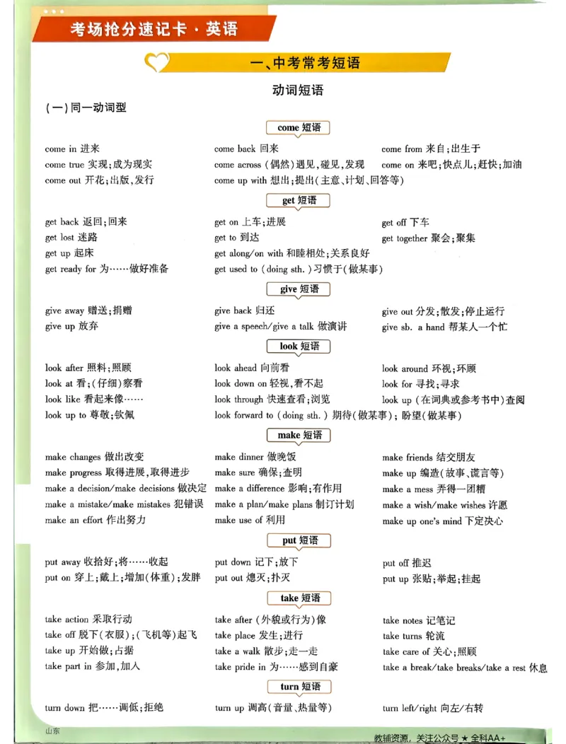 2026《万唯中考&bull;山东定心卷》抢分速记卡_2026中考押题卷合集_2026《万唯中考定心卷》各地方版_2026《万唯中考&bull;山东定心卷》7科