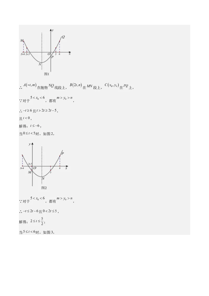 专题07二次函数65道压轴题型专训（13大题型）（教师版）_人教版数学九年级上册_版本二_九年级数学上册（人教版）_重难点专题提升-V7_2025版