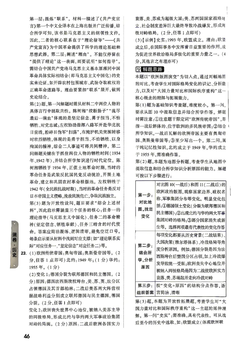 2026《万唯中考&bull;山东黑白卷》历史黑卷答案_2026中考押题卷合集_2026《万唯中考黑白卷》地方版(1)_2026《万唯中考&bull;山东黑白卷》7科_2026《万唯中考&bull;山东黑白卷》7科(扫描版)