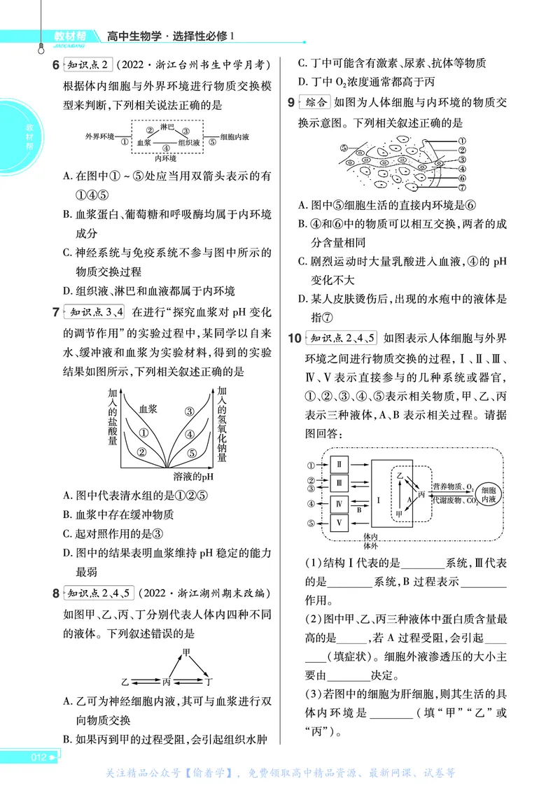 教材帮高中生物学选择性必修1（配ZK版）浙科版_高中三年全科资料_高中_高中电子教材_高中《教材帮》2025版高中《教材帮》（全科高清）_教材帮高中生物