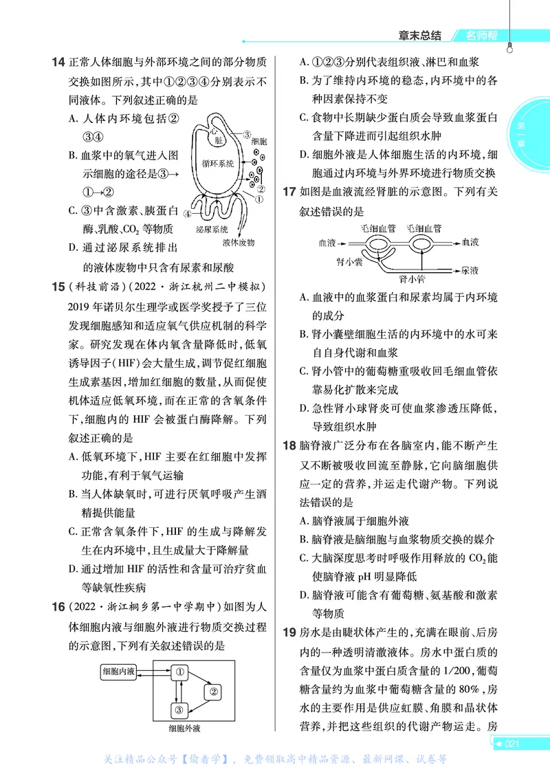 教材帮高中生物学选择性必修1（配ZK版）浙科版_高中三年全科资料_高中_高中电子教材_高中《教材帮》2025版高中《教材帮》（全科高清）_教材帮高中生物