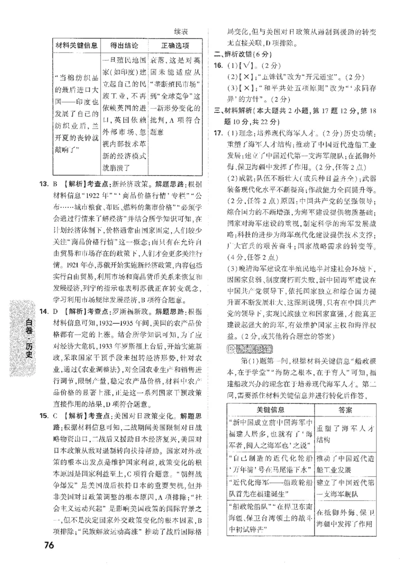 2026《万唯中考&bull;安徽黑白卷》历史白卷答案_2026中考押题卷合集_2026中考《万唯中考黑白卷》地方版_2026《万唯中考&bull;安徽黑白卷》7科_2026《万唯中考&bull;安徽黑白卷》历史