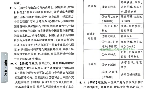 2026《万唯中考&bull;云南黑白卷》历史黑白卷答案_2026中考押题卷合集_2026《万唯中考黑白卷》地方版(1)_2026《万唯中考&bull;云南黑白卷》7科_2026《万唯中考&bull;云南黑白卷》历史黑白卷