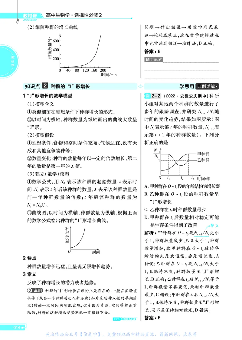 教材帮高中生物学选择性必修2（配RJ版）_高中三年全科资料_高中_高中电子教材_高中《教材帮》2025版高中《教材帮》（全科高清）_教材帮高中生物