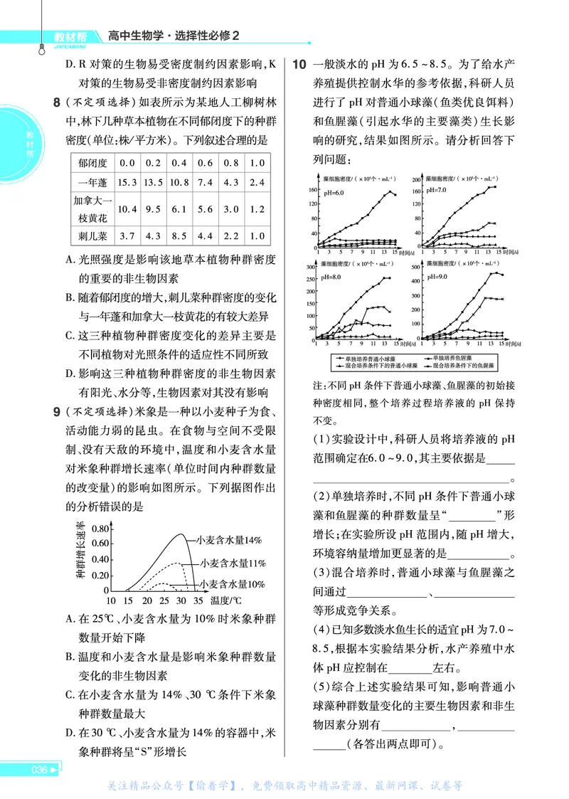教材帮高中生物学选择性必修2（配RJ版）_高中三年全科资料_高中_高中电子教材_高中《教材帮》2025版高中《教材帮》（全科高清）_教材帮高中生物