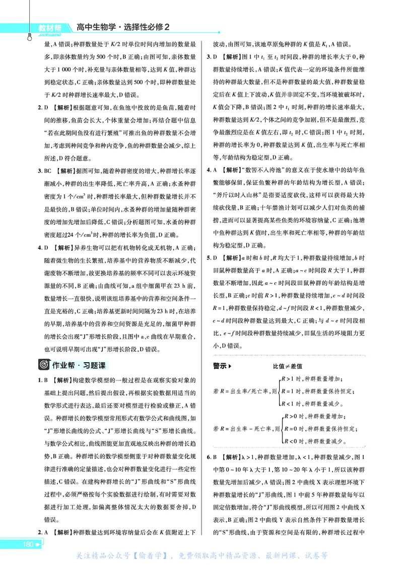 教材帮高中生物学选择性必修2（配RJ版）_高中三年全科资料_高中_高中电子教材_高中《教材帮》2025版高中《教材帮》（全科高清）_教材帮高中生物
