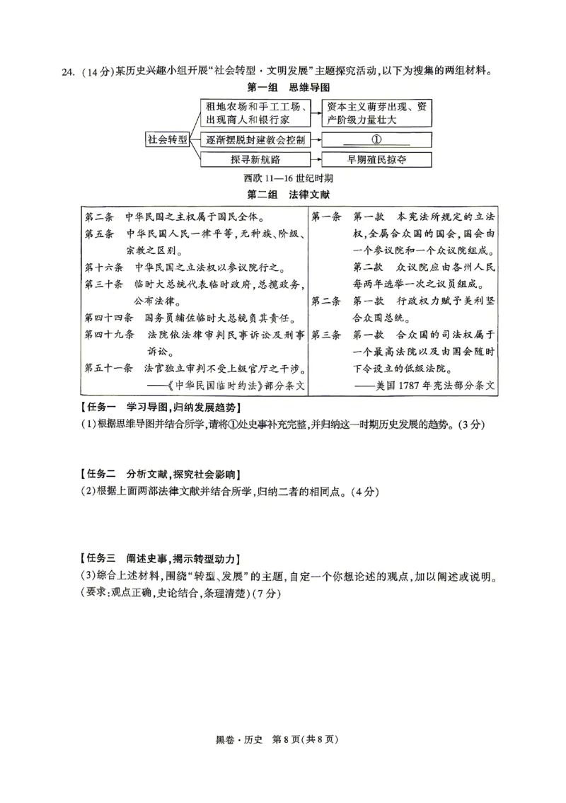 2026《万唯中考&bull;山东黑白卷》历史黑卷_2026中考押题卷合集_2026《万唯中考黑白卷》地方版(1)_2026《万唯中考&bull;山东黑白卷》7科_2026《万唯中考&bull;山东黑白卷》历史