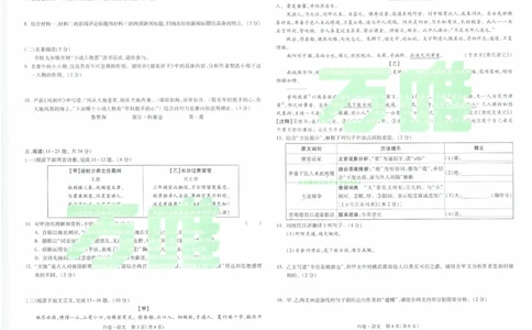 2026《万唯中考&bull;云南黑白卷》语文白卷_2026中考押题卷合集_2026《万唯中考黑白卷》地方版(1)_2026《万唯中考&bull;云南黑白卷》7科_2026《万唯中考&bull;云南黑白卷》语文黑白卷