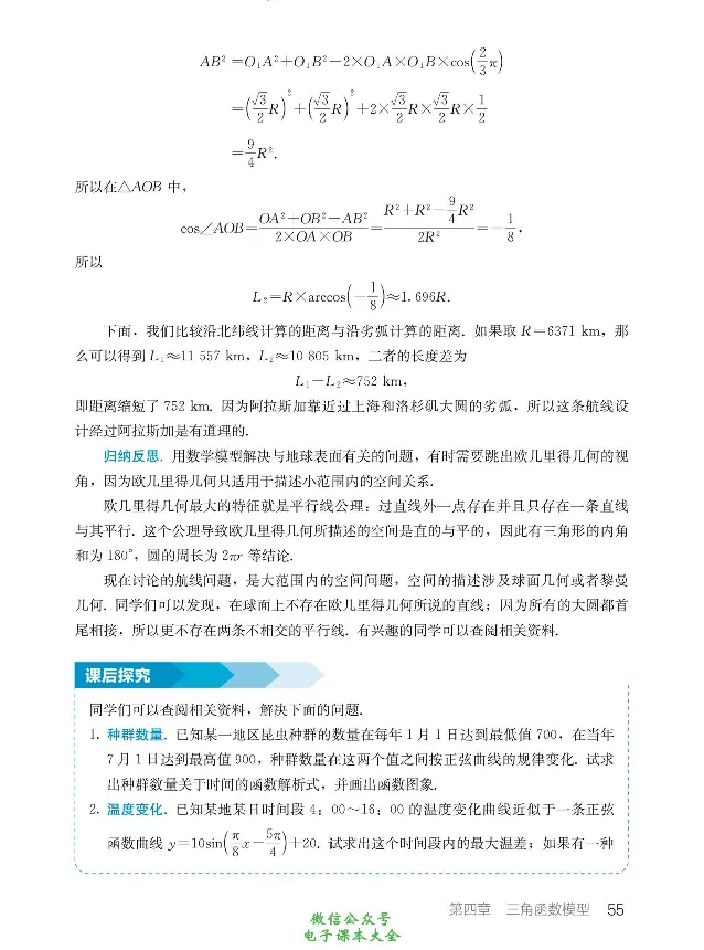 数学B类模型_高中三年全科资料_高中_高中电子教材_高中数学_人教版_选修