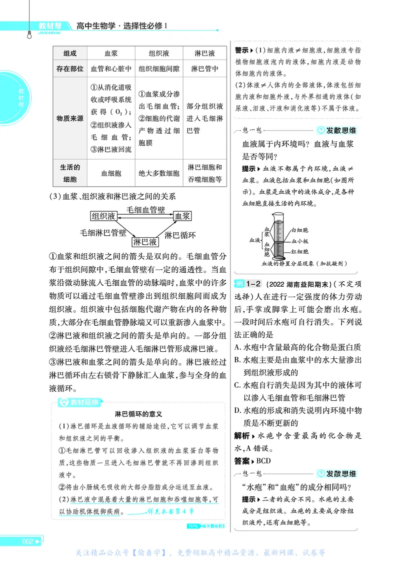 教材帮高中生物学选择性必修1（配RJ版）_高中三年全科资料_高中_高中电子教材_高中《教材帮》2025版高中《教材帮》（全科高清）_教材帮高中生物