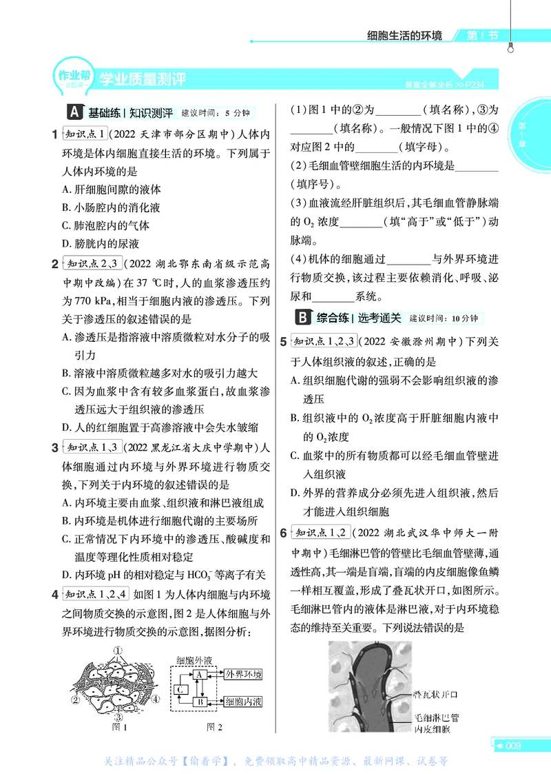 教材帮高中生物学选择性必修1（配RJ版）_高中三年全科资料_高中_高中电子教材_高中《教材帮》2025版高中《教材帮》（全科高清）_教材帮高中生物