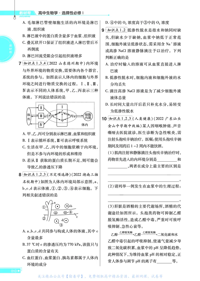 教材帮高中生物学选择性必修1（配RJ版）_高中三年全科资料_高中_高中电子教材_高中《教材帮》2025版高中《教材帮》（全科高清）_教材帮高中生物