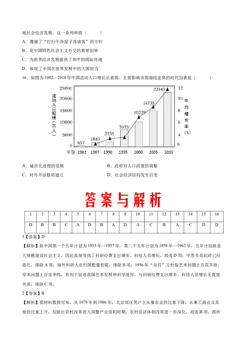 查补易混易错点07中国式现代化进程（全国通用）_高中三年全科资料_高中_高中1_2025高考历史补查易混易错+教材重难点_历史