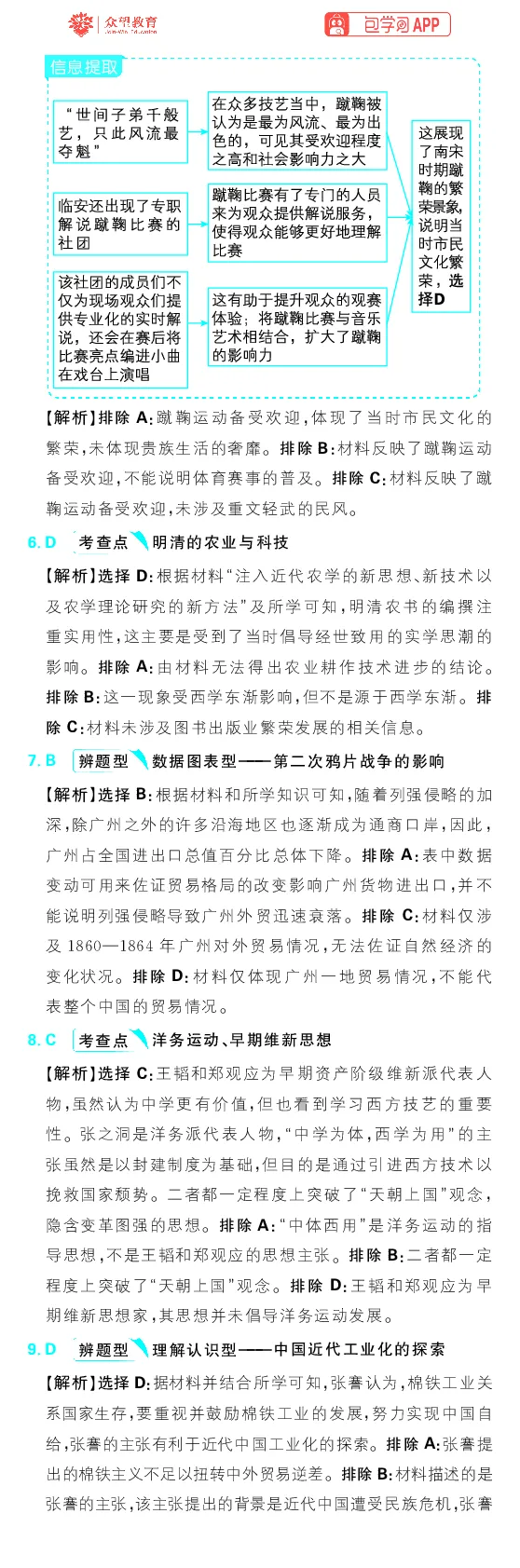 模块1模块强化卷_高中三年全科资料_高中_理想树2026版高考《必刷小题》8科全套_2026版理想树高考必刷小题历史_2026版理想树高考必刷小题历史解析册