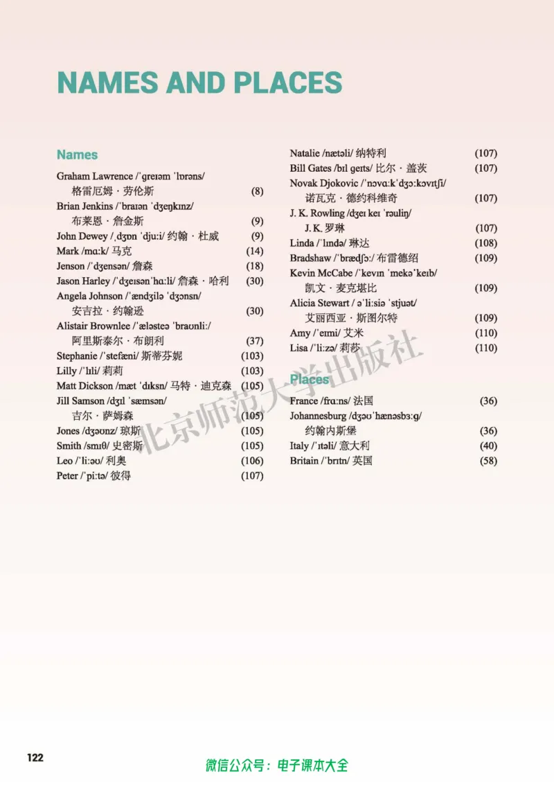 普通高中教科书英语选择性必修第一册_高中三年全科资料_高中_高中电子教材_高中英语_北师大