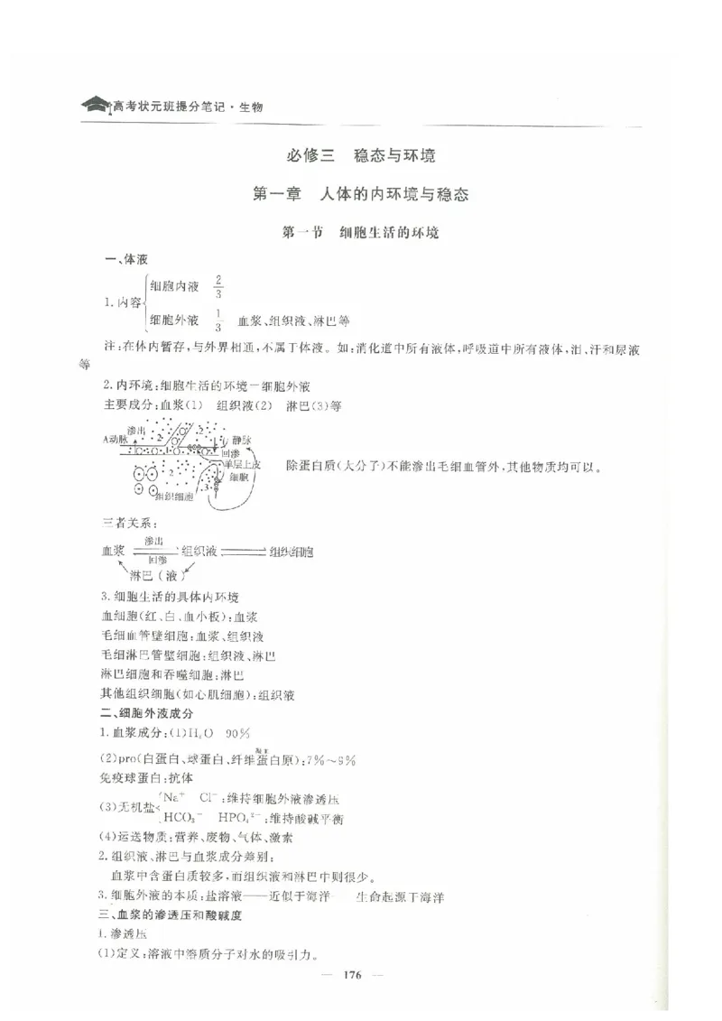 生物高考状元班提分笔记_高中三年全科资料_高中_高中1_《高考状元班提分笔记》