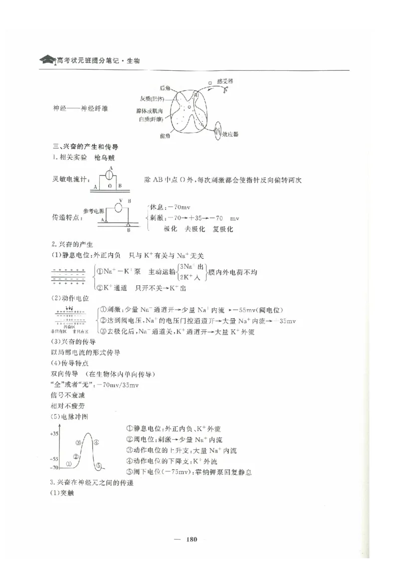 生物高考状元班提分笔记_高中三年全科资料_高中_高中1_《高考状元班提分笔记》