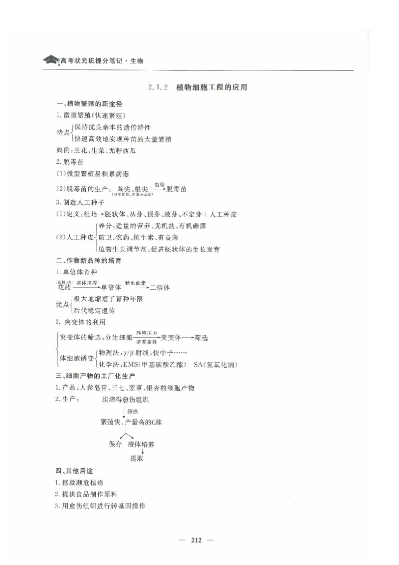 生物高考状元班提分笔记_高中三年全科资料_高中_高中1_《高考状元班提分笔记》