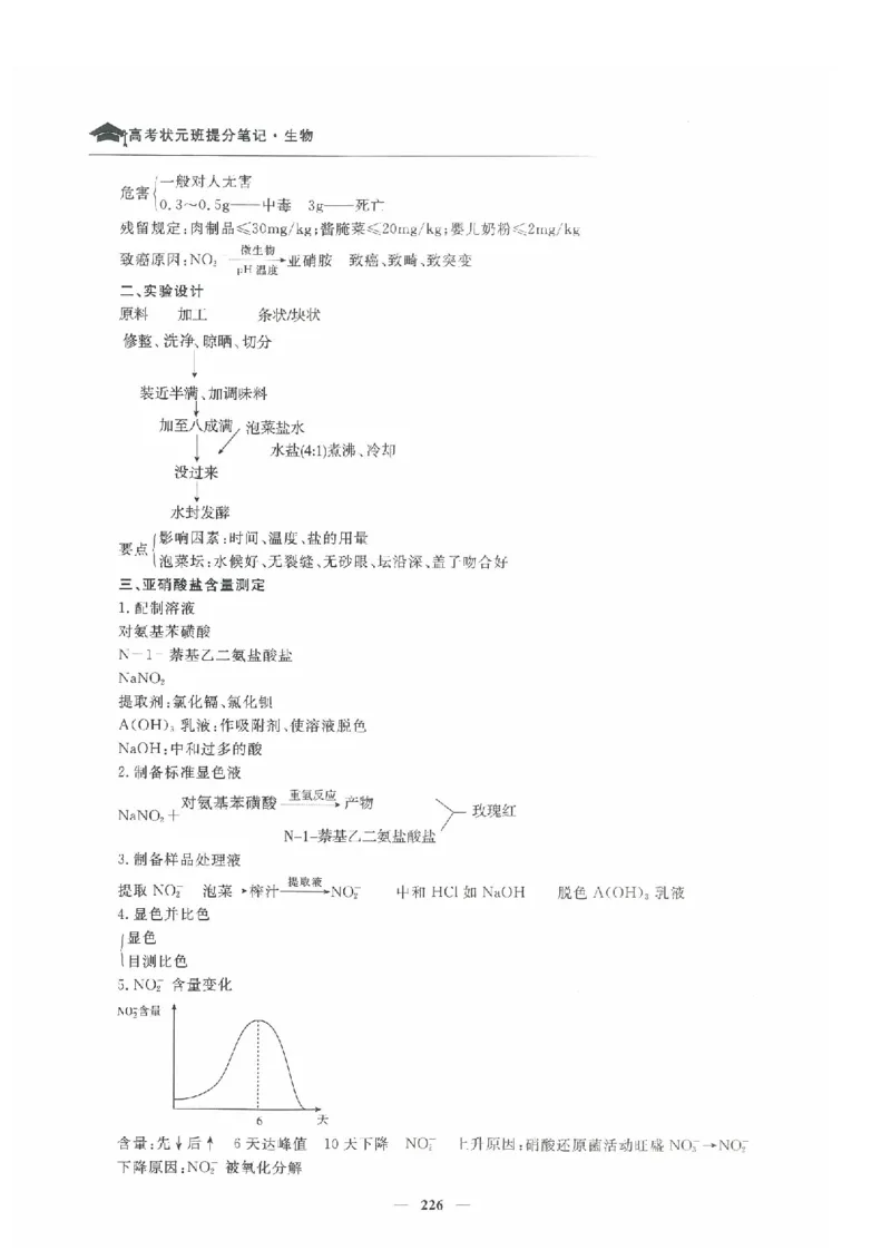 生物高考状元班提分笔记_高中三年全科资料_高中_高中1_《高考状元班提分笔记》