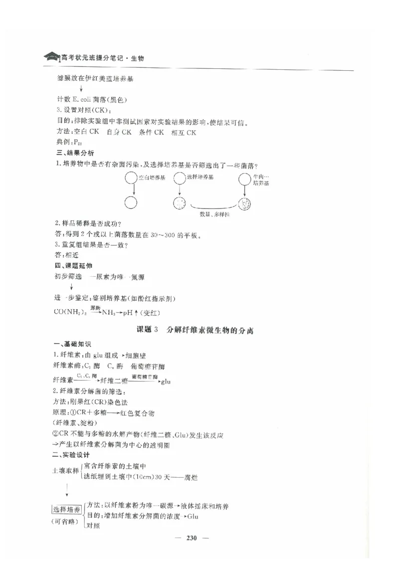 生物高考状元班提分笔记_高中三年全科资料_高中_高中1_《高考状元班提分笔记》