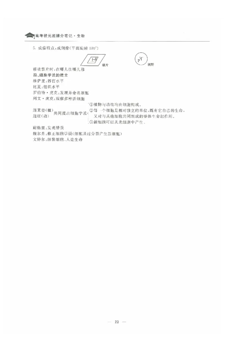 生物高考状元班提分笔记_高中三年全科资料_高中_高中1_《高考状元班提分笔记》