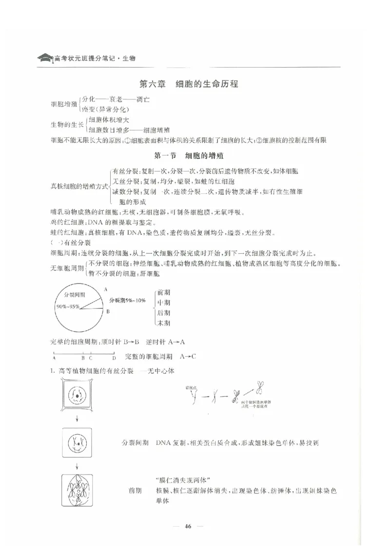 生物高考状元班提分笔记_高中三年全科资料_高中_高中1_《高考状元班提分笔记》