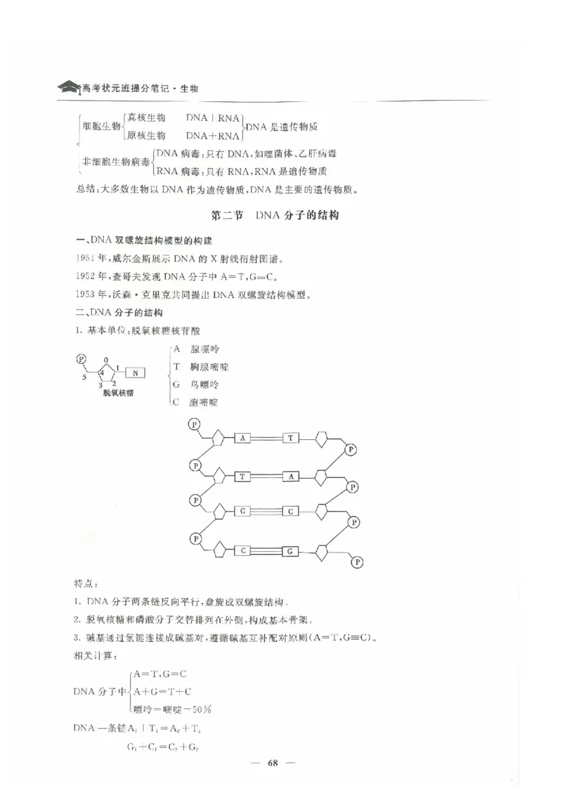 生物高考状元班提分笔记_高中三年全科资料_高中_高中1_《高考状元班提分笔记》