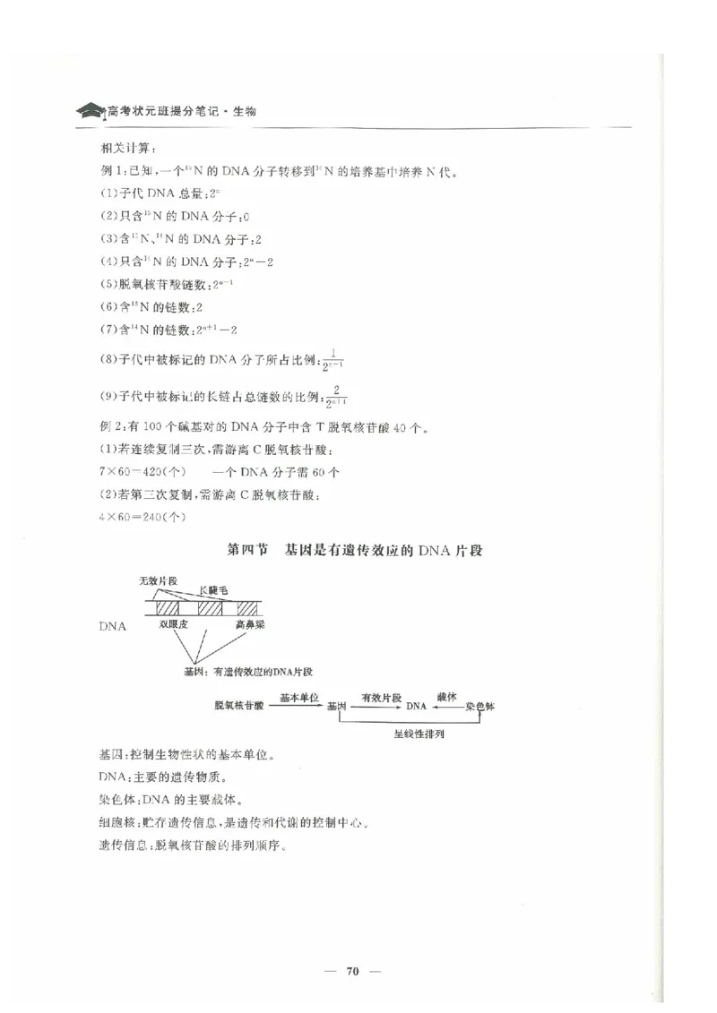 生物高考状元班提分笔记_高中三年全科资料_高中_高中1_《高考状元班提分笔记》