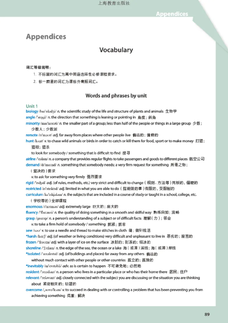 普通高中教科书英语选择性必修第三册_高中三年全科资料_高中_高中电子教材_高中英语_沪教版