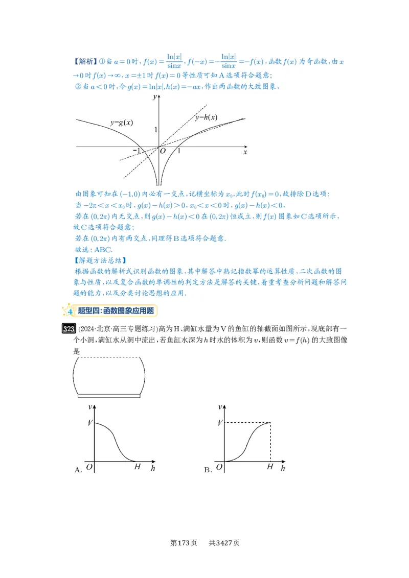 第11讲函数的图像_高中三年全科资料_高考数学《必刷5000题》2025版_2025高考数学必刷5000题（解析版分章节PDF）