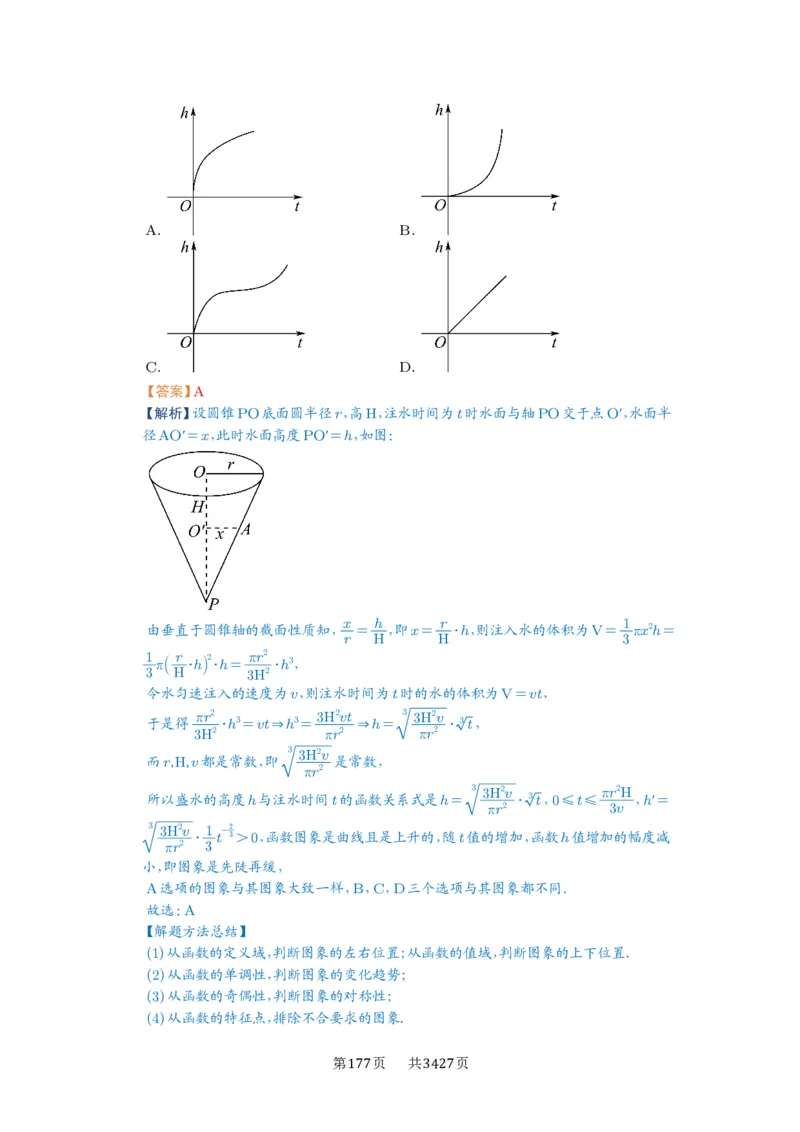 第11讲函数的图像_高中三年全科资料_高考数学《必刷5000题》2025版_2025高考数学必刷5000题（解析版分章节PDF）