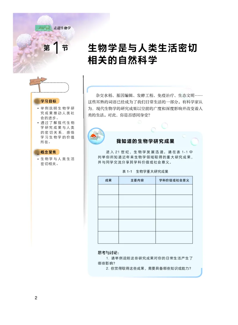 普通高中教科书生物学必修1分子与细胞_高中三年全科资料_高中_高中电子教材_高中生物学_沪科技版