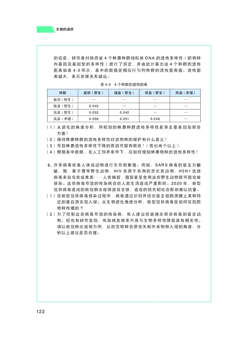 普通高中教科书生物学必修2遗传与进化_高中三年全科资料_高中_高中电子教材_高中生物学_沪科技版