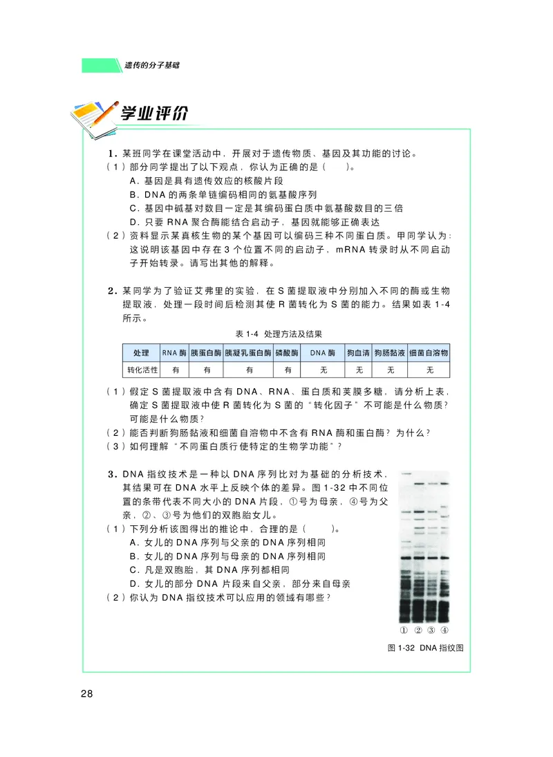 普通高中教科书生物学必修2遗传与进化_高中三年全科资料_高中_高中电子教材_高中生物学_沪科技版