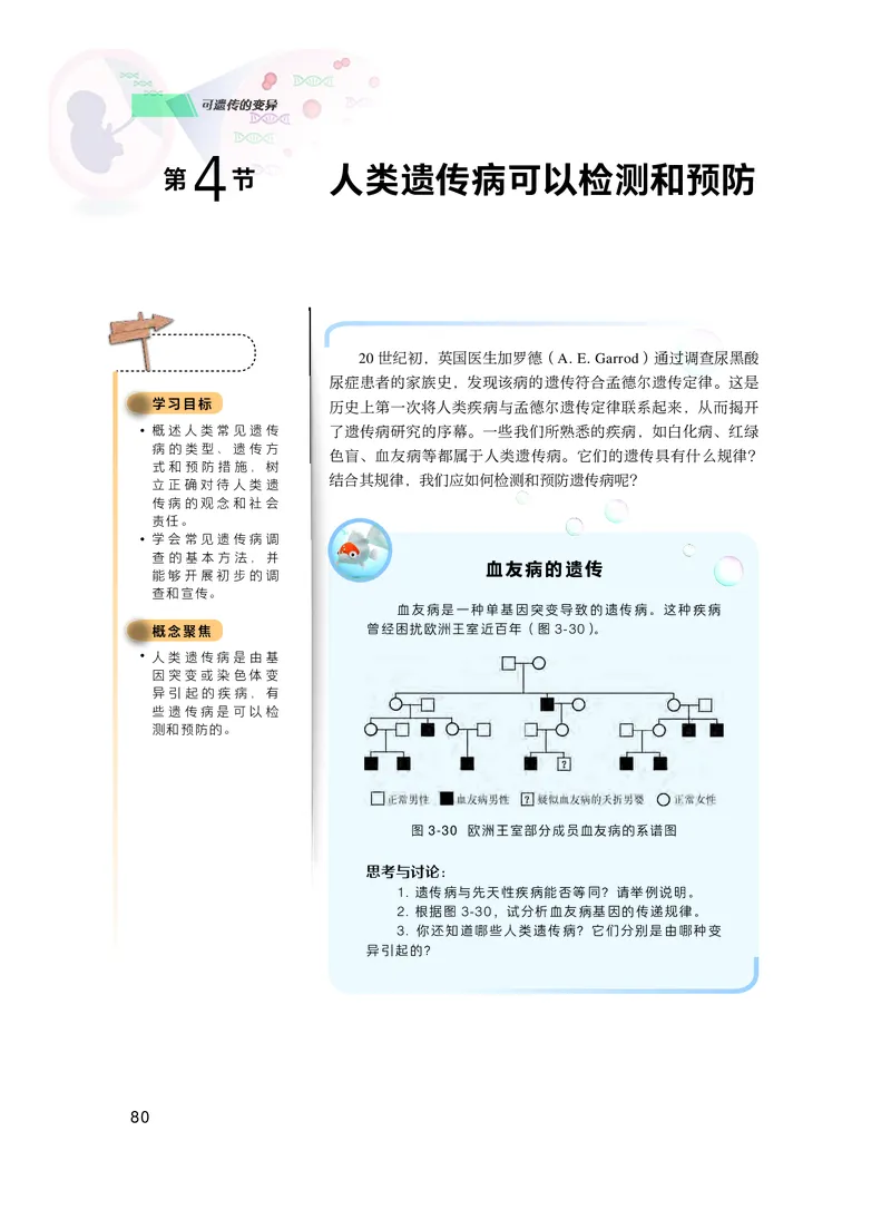 普通高中教科书生物学必修2遗传与进化_高中三年全科资料_高中_高中电子教材_高中生物学_沪科技版