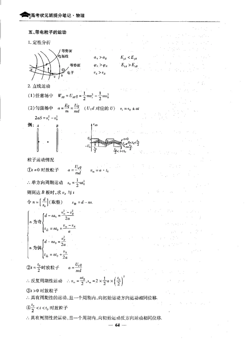 物理高考状元班提分笔记_高中三年全科资料_高中_高中1_《高考状元班提分笔记》