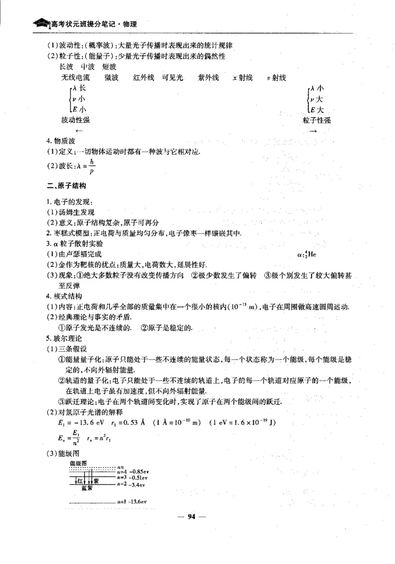 物理高考状元班提分笔记_高中三年全科资料_高中_高中1_《高考状元班提分笔记》
