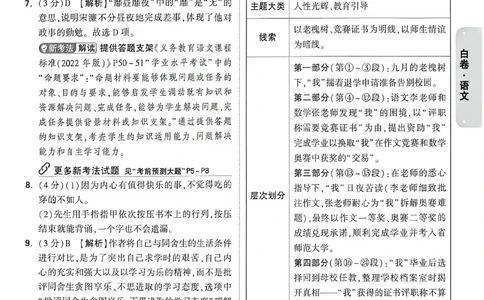 2026《万唯中考&bull;重庆黑白卷》语文白卷答案_2026中考押题卷合集_2026《万唯中考黑白卷》地方版(1)_2026《万唯中考&bull;重庆黑白卷》7科_2026《万唯中考&bull;重庆黑白卷》语文