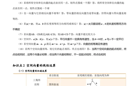 第06讲空间向量及其线性运算4种常见考法归类（学生版）-新高二暑假衔接（人教版）_高中三年全科资料_高中_高中1_2025秋新高二《暑假衔接讲义》（语数外理化）电子版
