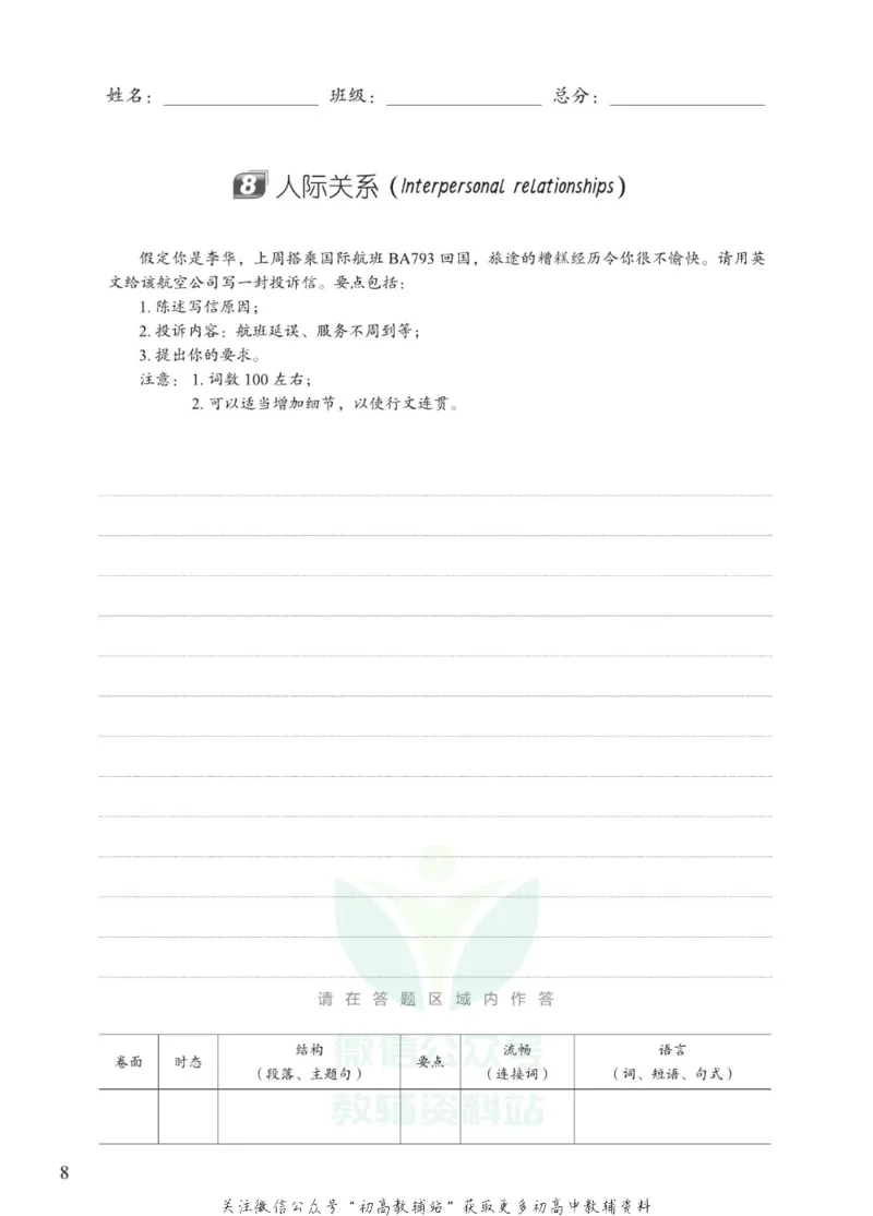 满分作文高一高二高三通用-册子_高中三年全科资料_高中_快乐考生&middot;英语字帖(1)