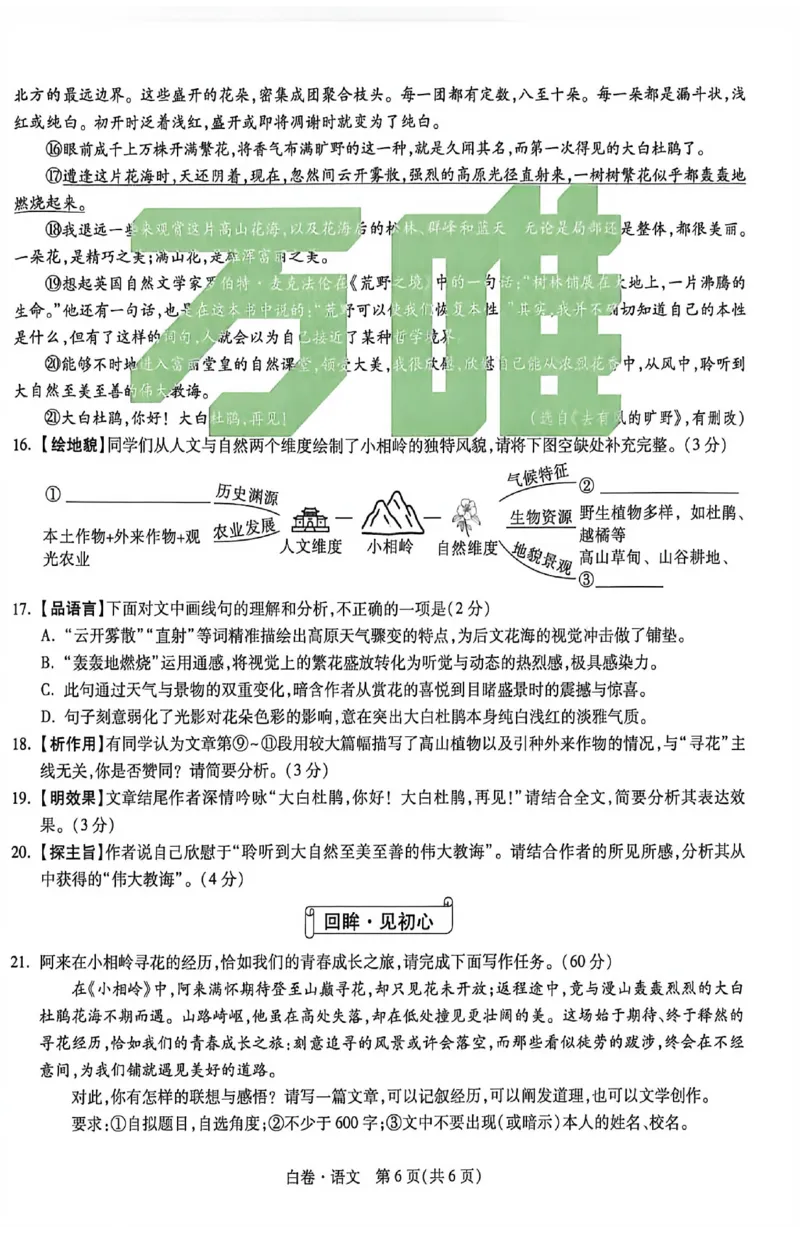 2026《万唯中考&bull;苏州黑白卷》语文白卷_2026中考押题卷合集_2026《万唯中考黑白卷》地方版(1)_2026《万唯中考&bull;苏州黑白卷》7科