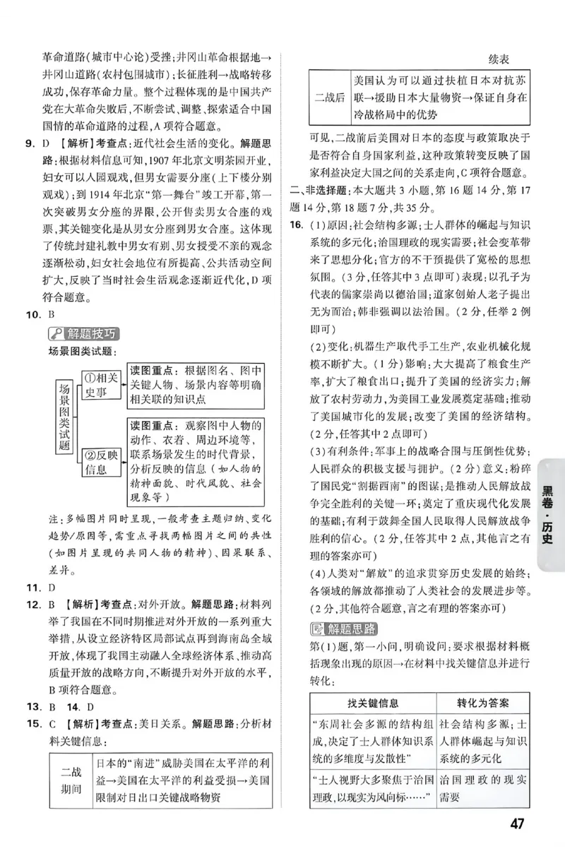2026《万唯中考&bull;重庆黑白卷》历史黑卷答案_2026中考押题卷合集_2026《万唯中考黑白卷》地方版(1)_2026《万唯中考&bull;重庆黑白卷》7科_2026《万唯中考&bull;重庆黑白卷》历史