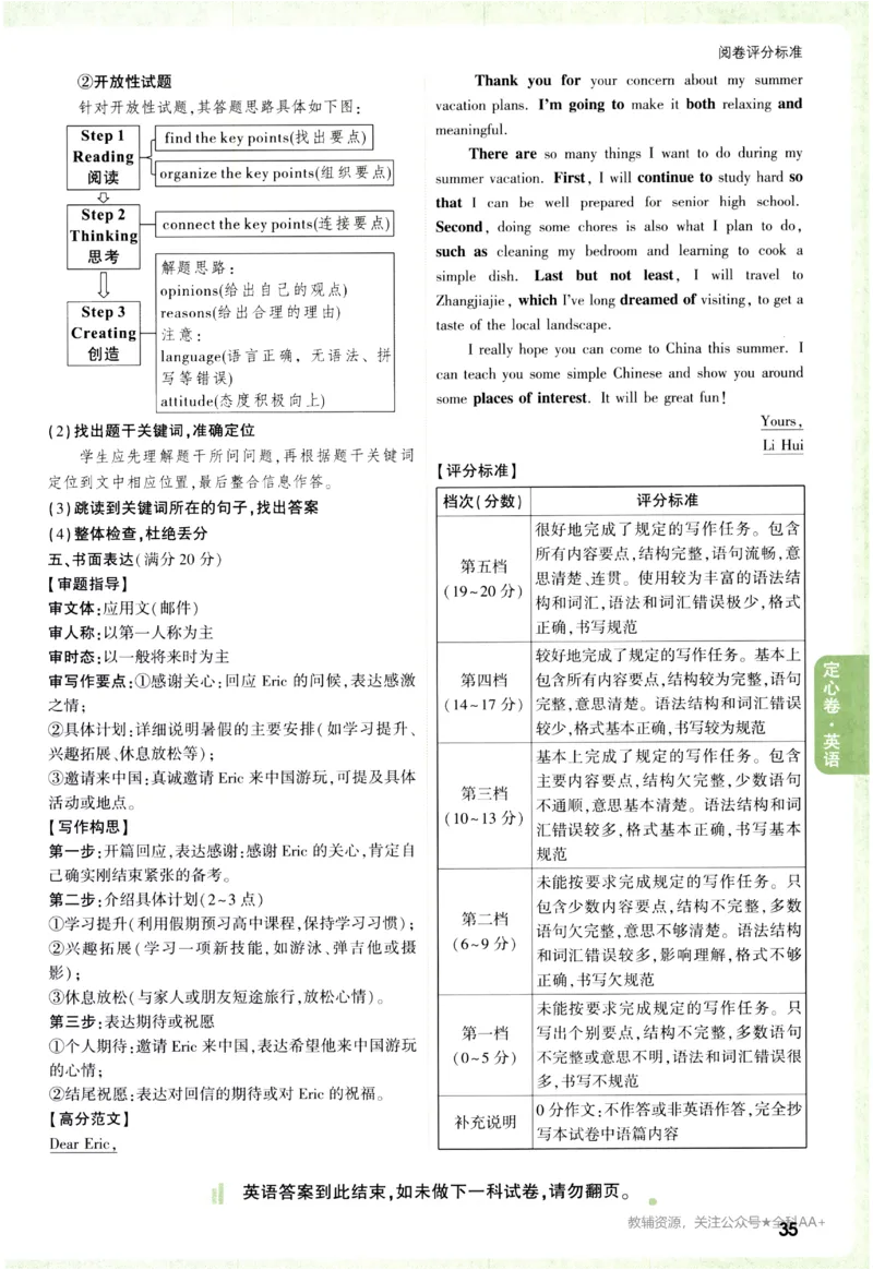2026《万唯中考&bull;辽宁定心卷》英语法答案_2026中考押题卷合集_2026《万唯中考定心卷》各地方版_2026《万唯中考&bull;辽宁定心卷》7科_2026《万唯中考&bull;辽宁定心卷》英语