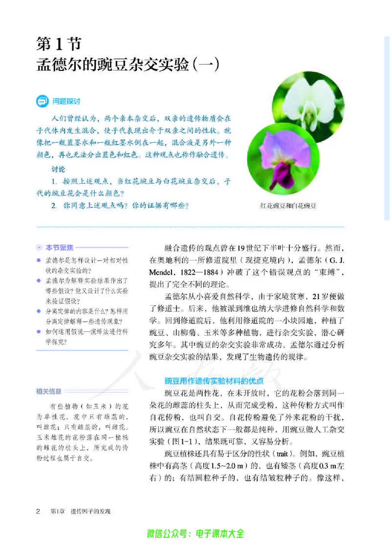 普通高中教科书生物学必修2遗传与进化_高中三年全科资料_高中_高中电子教材_高中生物学_人教版_旧