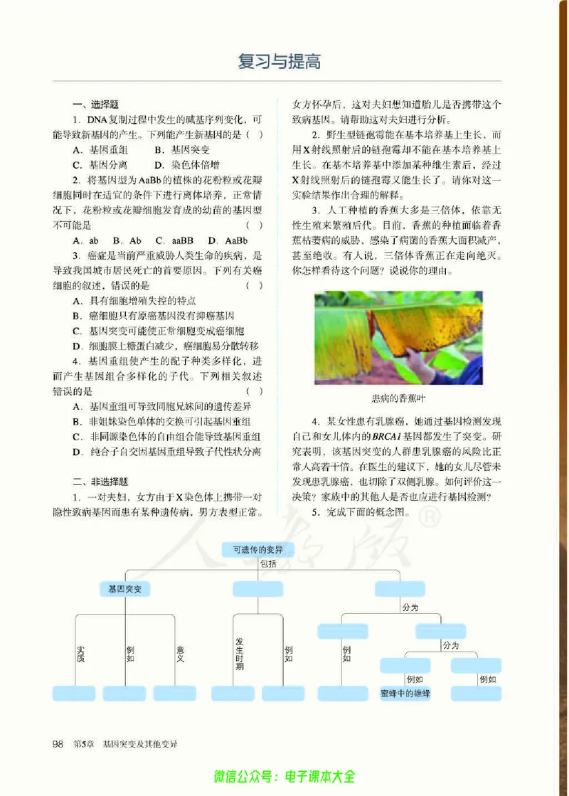 普通高中教科书生物学必修2遗传与进化_高中三年全科资料_高中_高中电子教材_高中生物学_人教版_旧
