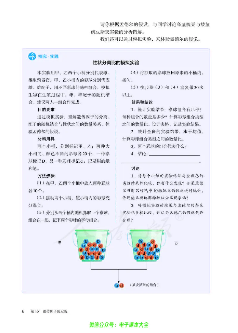 普通高中教科书生物学必修2遗传与进化_高中三年全科资料_高中_高中电子教材_高中生物学_人教版_旧